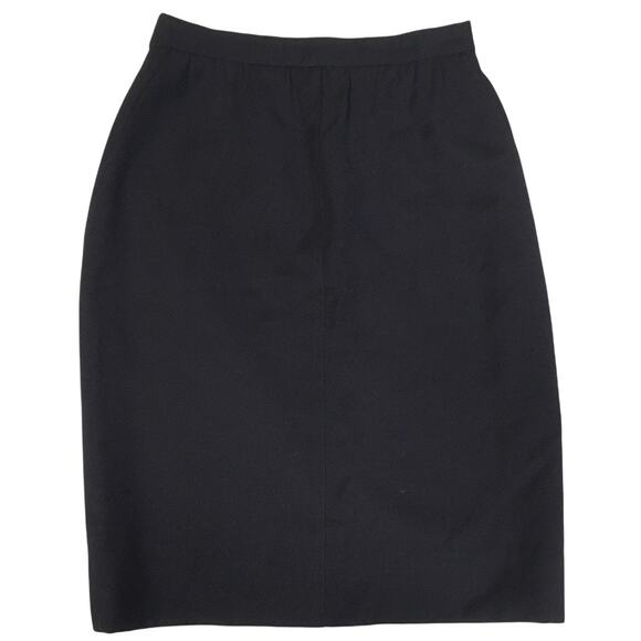 Escada Margaretha Ley Pencil Skirt Straight Pockets Black New Wool Womens Career - Picture 1 of 11